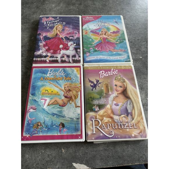 Barbie Lot of 4- DVD Movie Collection - Picture 1 of 9